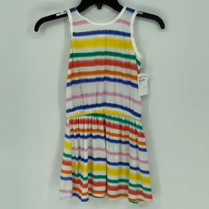 Poof Girl Multi Stripe Bow Back Dress